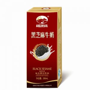 利園牧場黑芝麻牛奶盒裝飲品