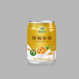 利園牧場乳業鐵罐核桃牛奶飲品