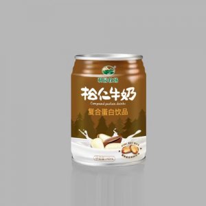 利園牧場乳業鐵罐松仁牛奶飲品