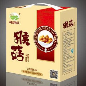利園牧場猴菇養(yǎng)生奶手提箱裝飲品