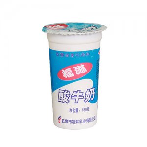 福淋塑杯酸牛奶