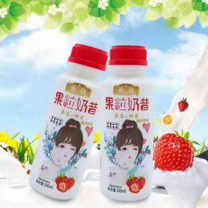 希月果粒奶昔草莓+椰果酸奶飲品300ml
