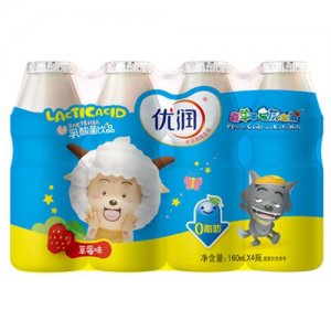 優潤藍莓味乳酸菌飲品160mlX4