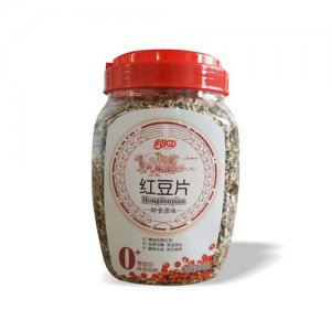 慶文紅豆片桶裝