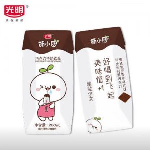 光明萌小團(tuán)巧克力牛奶飲品