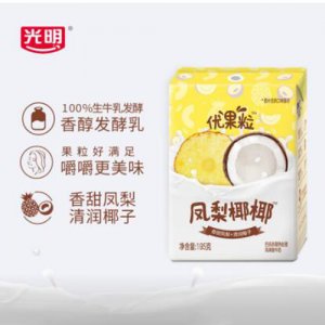 光明優(yōu)果粒鳳梨椰椰酸奶