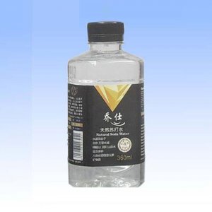 喬仕園蘇打水360ml黑