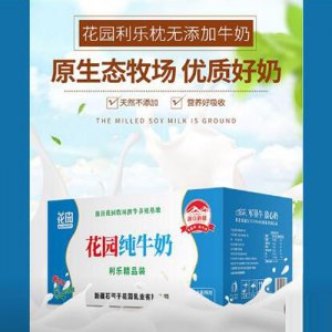 花園利樂枕新疆純牛奶