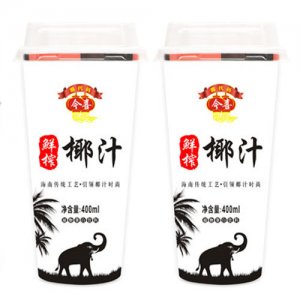 今喜鮮榨椰汁杯裝400毫升