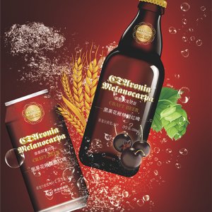 黑果花楸花青素啤酒