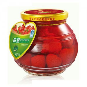 田妞糖水草莓罐頭600g