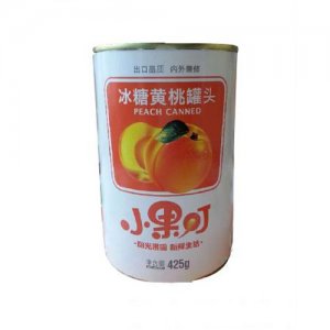 小果叮冰糖黃桃罐頭425g