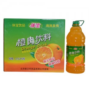 體寶橙肉飲料2.5Lx6瓶