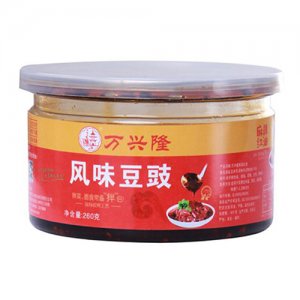 萬興隆麻辣紅油風味豆豉260g