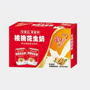 親近福核桃花生奶復合植物蛋白飲料箱子