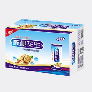 親近福核桃花生復合蛋白植物飲料箱子