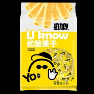 勁力郎優酪菓子蛋黃味米果