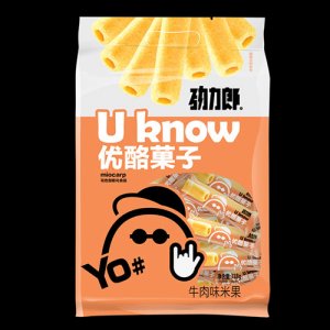 勁力郎優酪菓子牛肉味米果