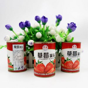 多國12罐新鮮美味草莓出口罐頭