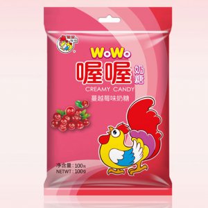 喔喔風味奶糖袋裝（蔓越莓）