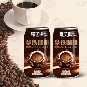 格子派拿鐵咖啡飲料210ml