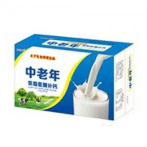 牛初元中老年低脂低糖奶