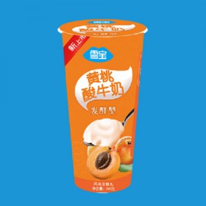 雪寶黃桃味酸牛奶