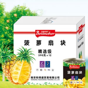 百事美特菠蘿扇塊罐頭390g