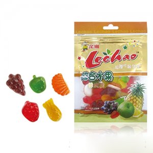 樂(lè)潮水果橡皮糖60g