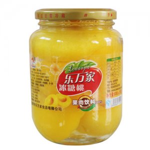 樂萬家冰糖桃罐頭500g