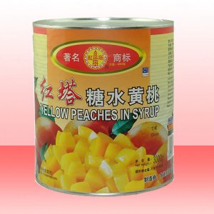 紅塔牌糖水黃桃丁罐頭