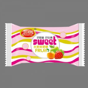 佳冠園粉色彩條裝水果味硬糖
