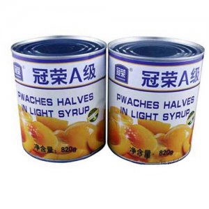 冠榮A級(jí)黃桃罐頭罐裝