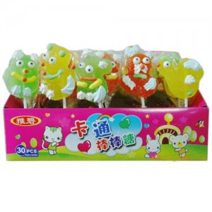 雅琪卡通棒棒糖30支