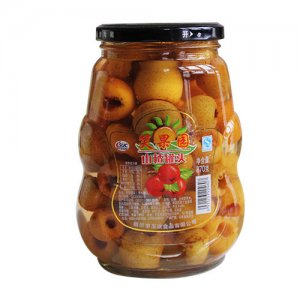 笑果園山楂罐頭870g