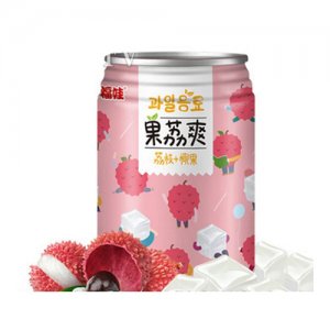 福娃果荔爽荔枝罐裝兒童飲品果汁飲料280ml