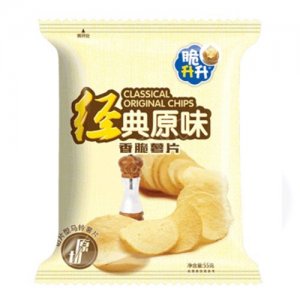 脆升升薯片經(jīng)典原味55g