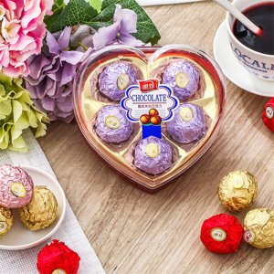 好遇脆皮夾心巧克力5粒心形禮盒裝