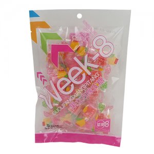 星期八果粒方橡皮糖草莓味