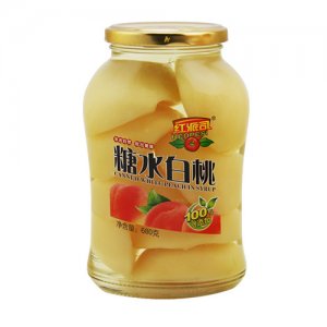 紅派司白桃罐頭680克