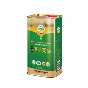 醇自然菜籽油四級3L鐵罐裝