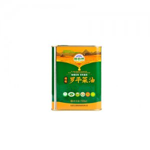醇自然菜籽油四級0.75L鐵罐裝