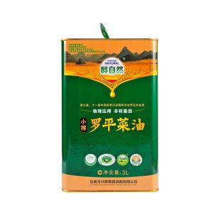 醇自然菜籽油小榨3L鐵罐裝