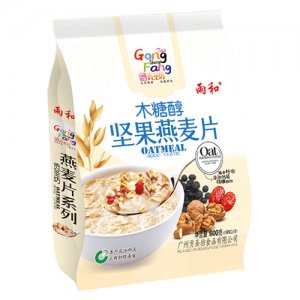 雨和木糖醇堅(jiān)果燕麥片袋裝600g