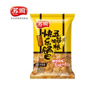 蘇微快樂五谷粗糧鍋巴日式牛排味