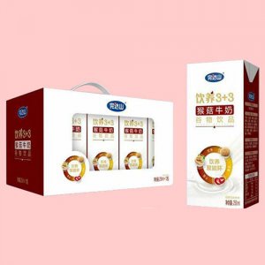 完達山猴菇牛奶谷物飲品12盒透窗