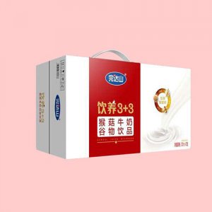 完達山猴菇牛奶谷物飲品標箱