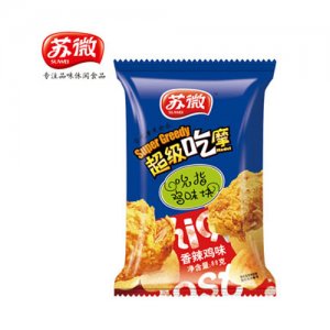 蘇微超級(jí)吃摩吮指雞味塊香辣雞味