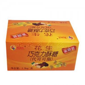 跳跳龍家庭裝花生巧克力酥糖1.5kg