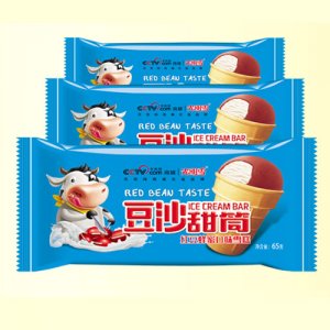 光明雪豆沙甜筒